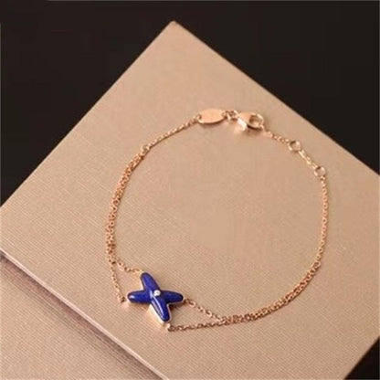 [Polaidi Jewelry]Hollow Design Four-Leaf Clover Flower Shape Ring