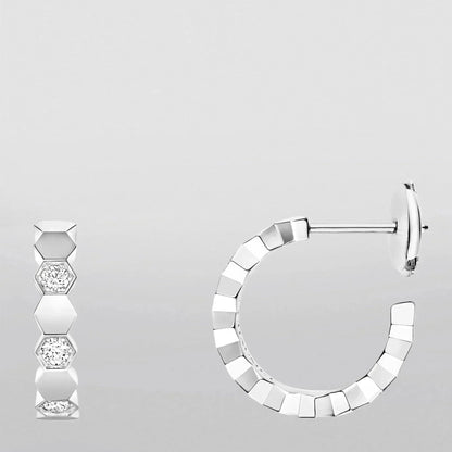 [：Polaidi Jewelry]Hollow Design Four-Leaf Clover Flower Shape Earrings