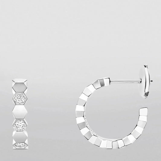 [：Polaidi Jewelry]Hollow Design Four-Leaf Clover Flower Shape Earrings