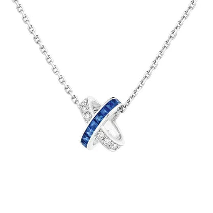 [：Polaidi Jewelry]LIENS DIAMOND SILVER NECKLACE