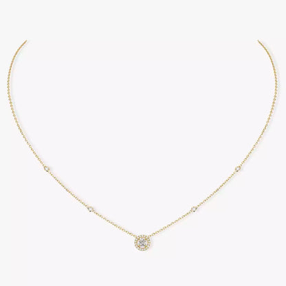 [Polaidi Jewelry]Diamond Necklace 0,20ct Brilliant Shape Joy