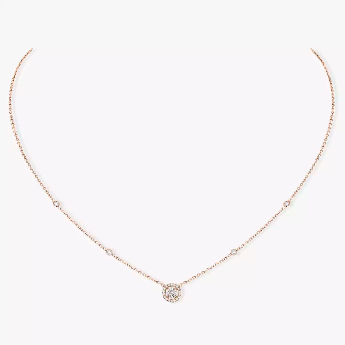 [Polaidi Jewelry]Diamond Necklace 0,20ct Brilliant Shape Joy