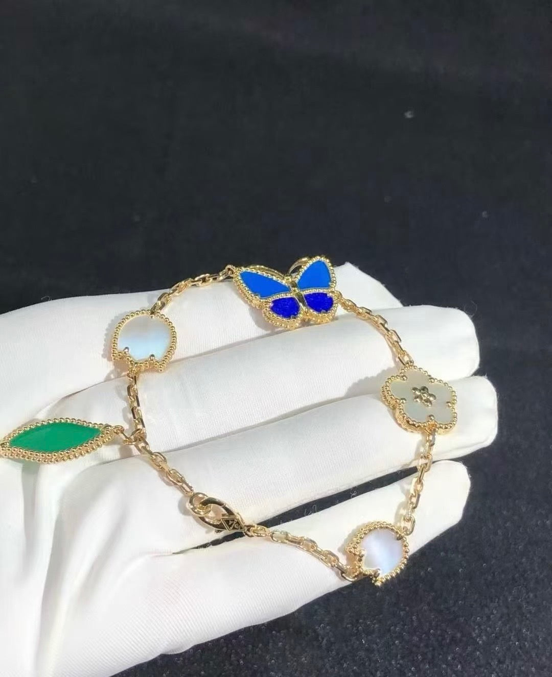 [Polaidi Jewelry]LUCKY SPRING BUTTERFLY 5 MOTIF BRACELET