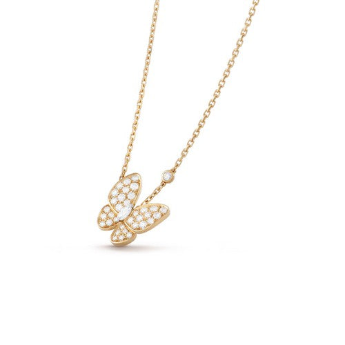 [：Polaidi Jewelry]BUTTERFLY DIAMOND NECKLACE