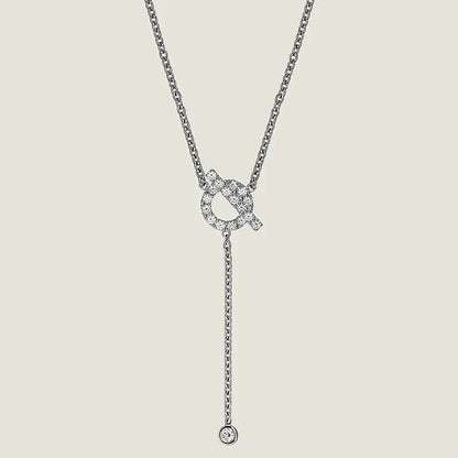 [Polaidi Jewelry]FINESSE SILVER DIAMOND NECKLACE