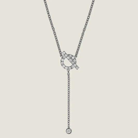 [：Polaidi Jewelry]FINESSE SILVER DIAMOND NECKLACE