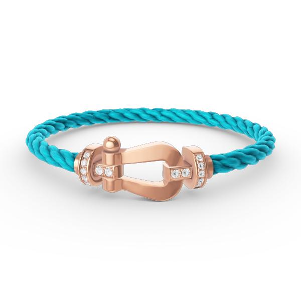[Polaidi Jewelry]FORCE LARGE HORSESHOE HALF DIAMOND BRACELET ROSE GOLD