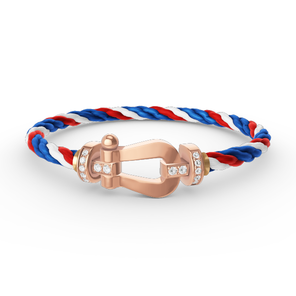 [Polaidi Jewelry]FORCE LARGE HORSESHOE HALF DIAMOND BRACELET ROSE GOLD