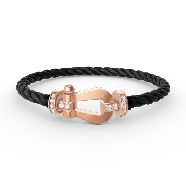 [：Polaidi Jewelry]FORCE LARGE HORSESHOE HALF DIAMOND BRACELET ROSE GOLD