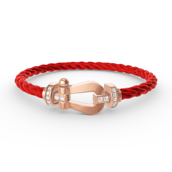 [Polaidi Jewelry]FORCE LARGE HORSESHOE HALF DIAMOND BRACELET ROSE GOLD