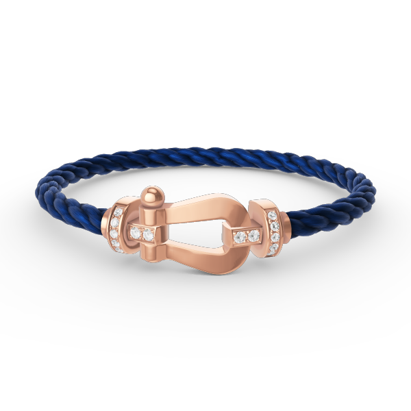 [Polaidi Jewelry]FORCE LARGE HORSESHOE HALF DIAMOND BRACELET ROSE GOLD
