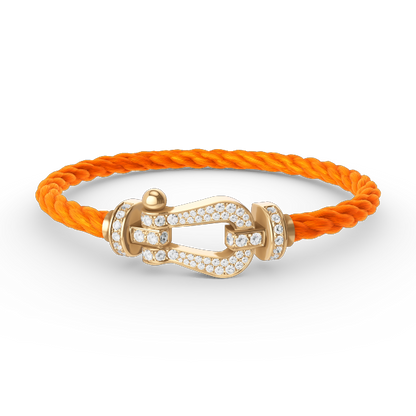 [：Polaidi Jewelry]FORCE LARGE HORSESHOE FULL DIAMOND BRACELET GOLD