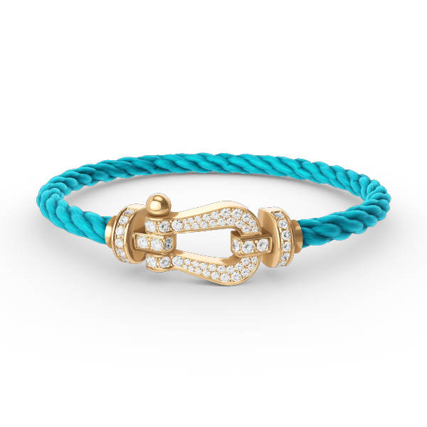 [Polaidi Jewelry]FORCE LARGE HORSESHOE FULL DIAMOND BRACELET GOLD