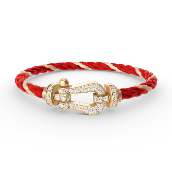 [Polaidi Jewelry]FORCE LARGE HORSESHOE FULL DIAMOND BRACELET GOLD
