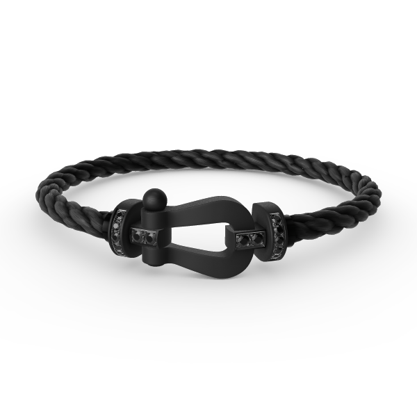 [Polaidi Jewelry]FORCE LARGE SERIES HORSESHOE BLACK SAMURAI BRACELET