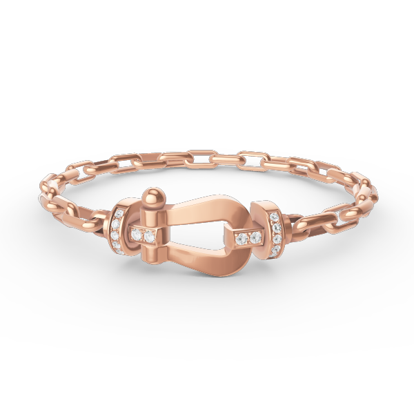 [：Polaidi Jewelry]FORCE LARGE HORSESHOE CLASP  METAL BRACELET