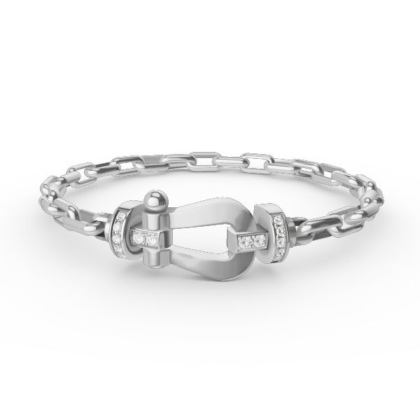 [Polaidi Jewelry]FORCE LARGE HORSESHOE CLASP  METAL BRACELET