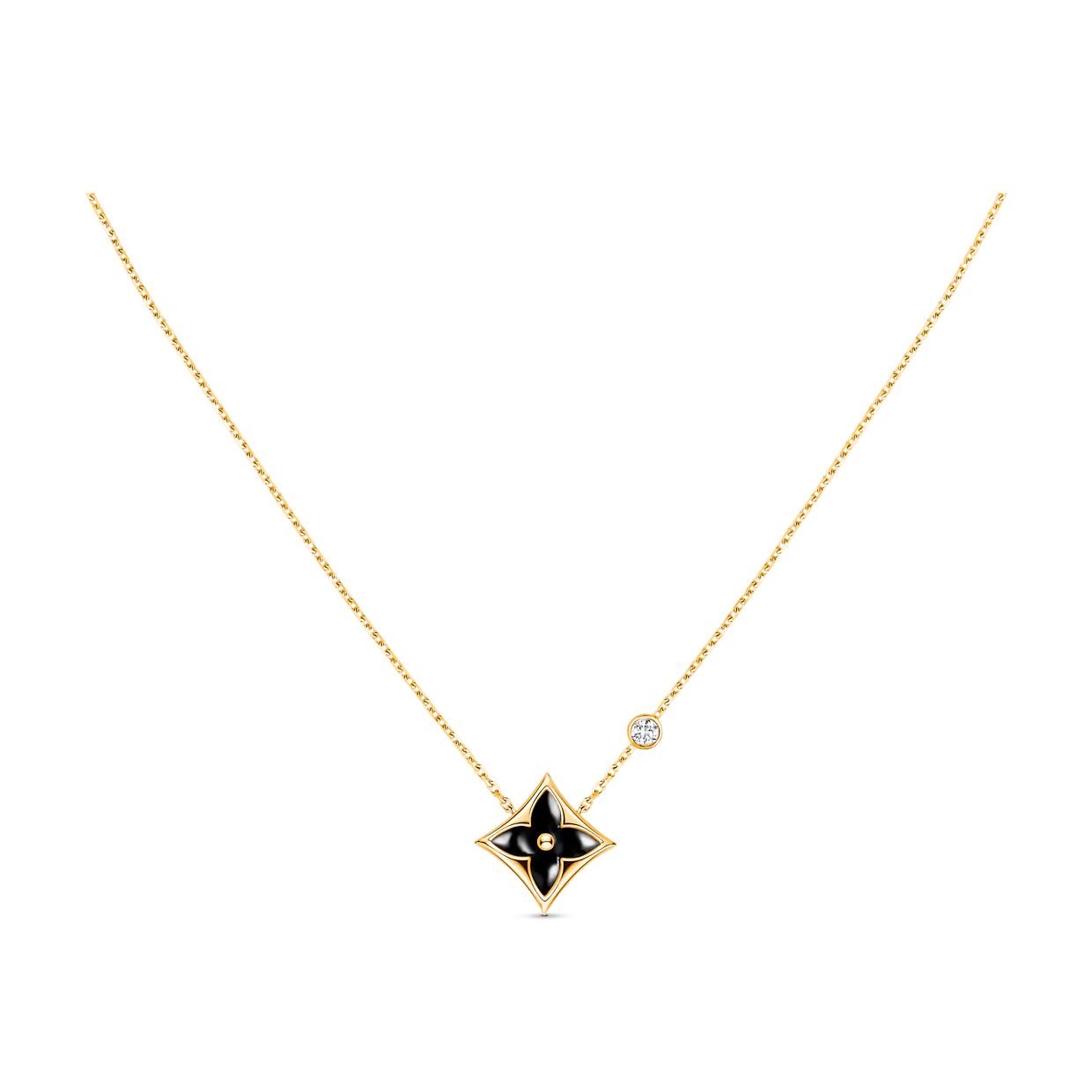 [：Polaidi Jewelry]スター ブラックMOP ネックレス