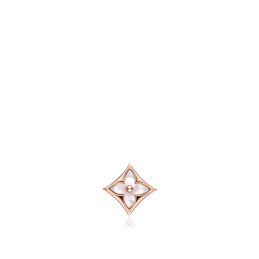 [：Polaidi Jewelry]STAR MOP PINK GOLD EARRINGS