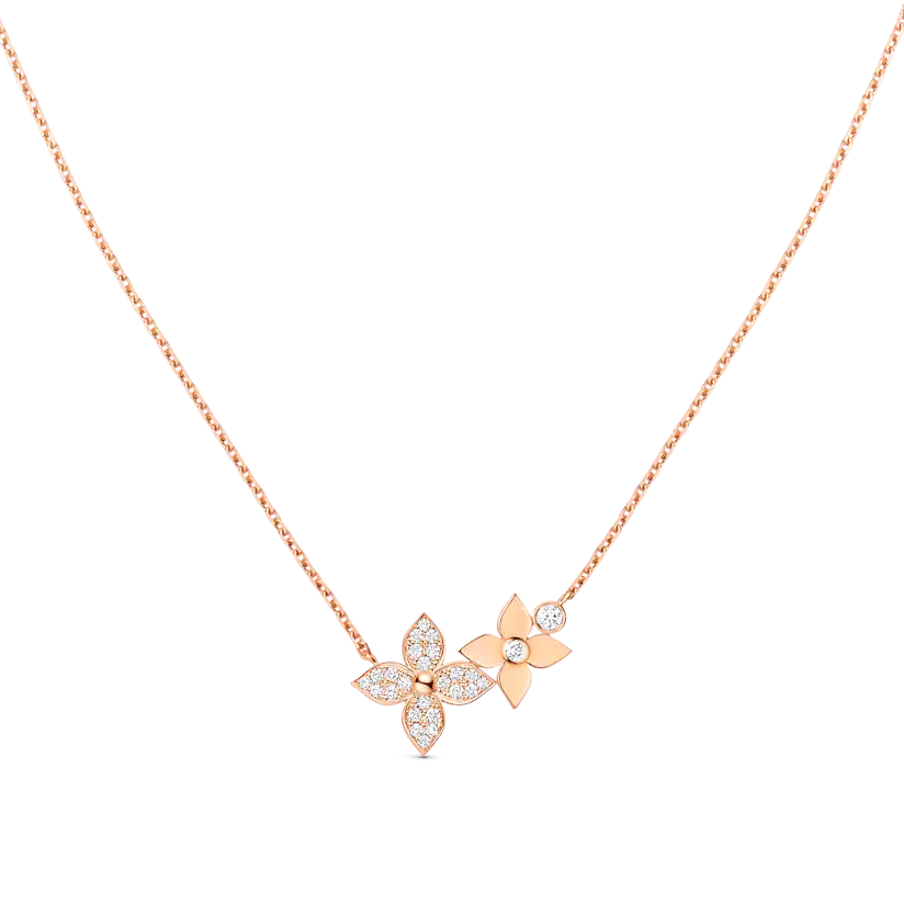 [：Polaidi Jewelry]スターブロッサムネックレス ピンクゴールド ダイヤモンド