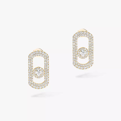 [Polaidi Jewelry]So Move Pave_-Set Diamond Earrings in Silver