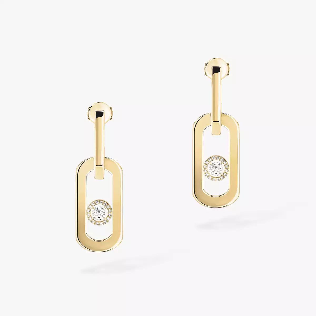 [Polaidi Jewelry]So Move XL Diamond Pendant Earrings