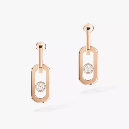 [Polaidi Jewelry]So Move XL Diamond Pendant Earrings