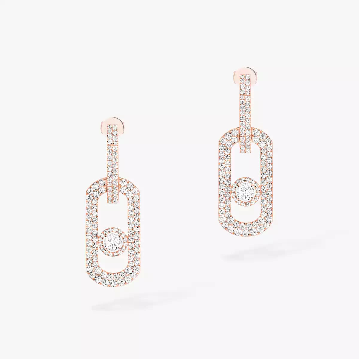 [Polaidi Jewelry]So Move XL Pave_-Set Diamond Pendant Earrings