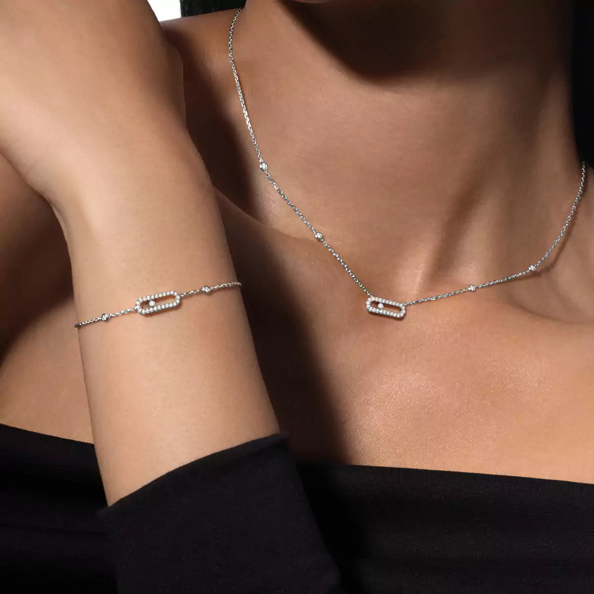 [Polaidi Jewelry]Diamantkette Move Uno
