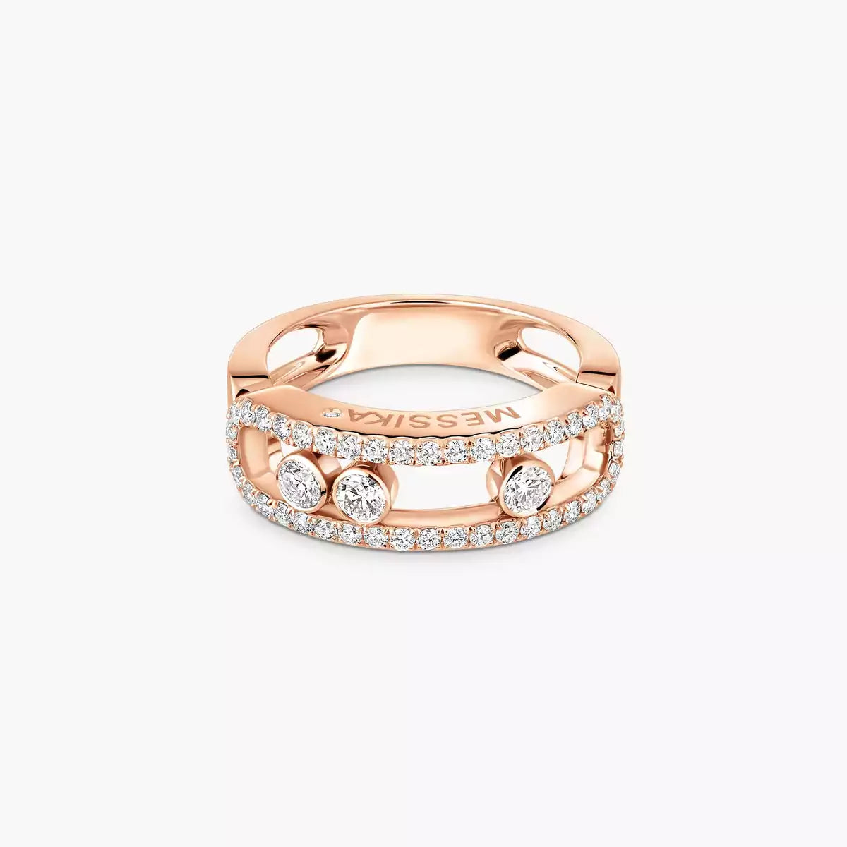 [Polaidi Jewelry] Move Gold Diamond Pave_ Ring