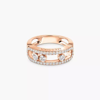 [Polaidi Jewelry] Move Gold Diamond Pave_ Ring