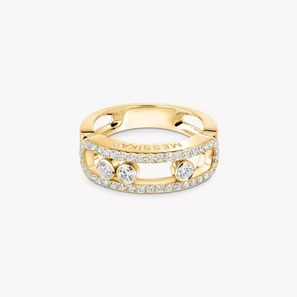 [Polaidi Jewelry] Move Gold Diamant Pavé_ Ring