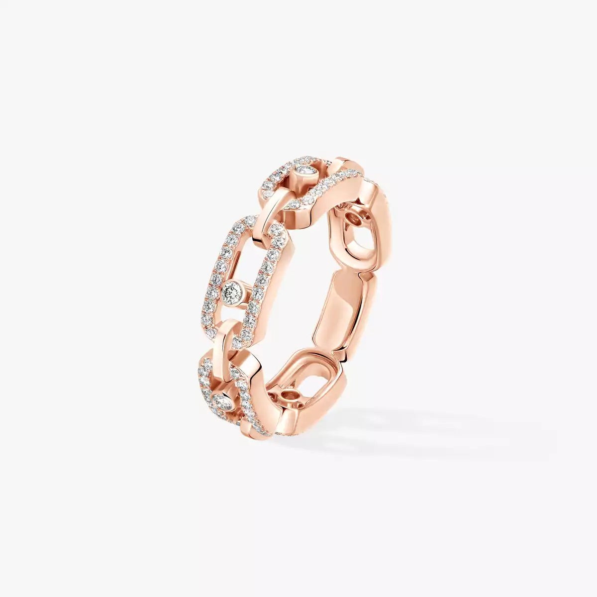 [Polaidi Jewelry]Move Link Pave_-Set Diamond Ring in Gold