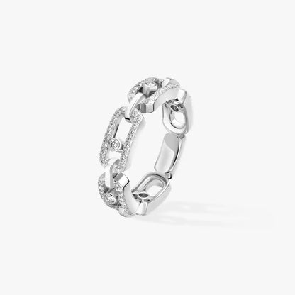 [Polaidi Jewelry]Move Link Pave_-Set Diamond Ring in Gold