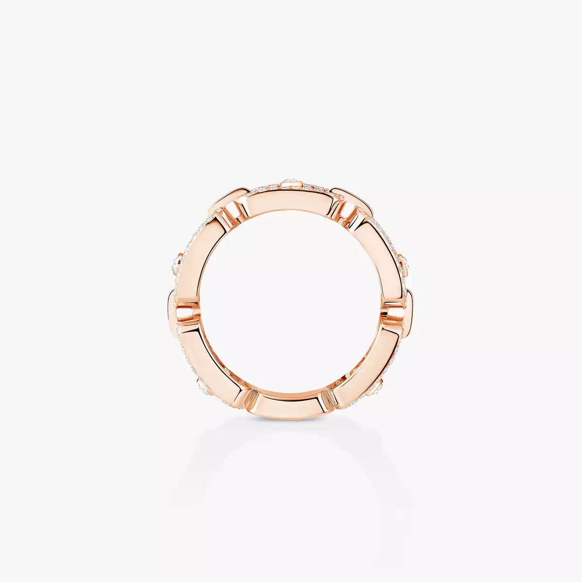 [Polaidi Jewelry]Move Link Pave_-Set Diamond Ring in Gold
