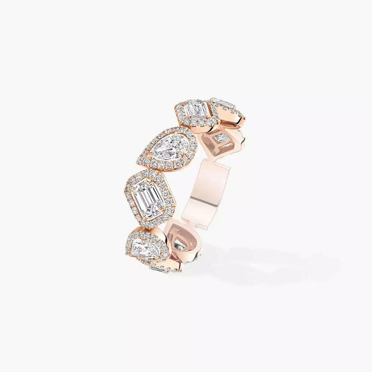 [Polaidi Jewelry]Diamond Wedding Ring My Twin