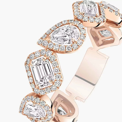 [Polaidi Jewelry]Diamond Wedding Ring My Twin