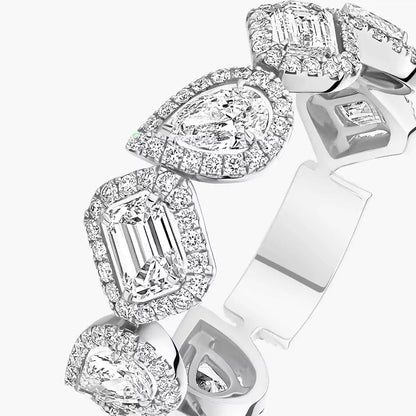 [Polaidi Jewelry]Diamond Wedding Ring My Twin