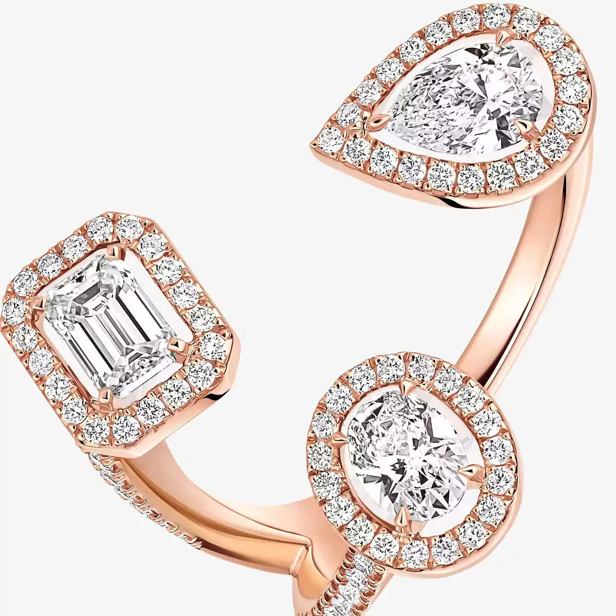 [Polaidi Jewelry]  Diamond Ring 0,25ct My Twin Trilogy