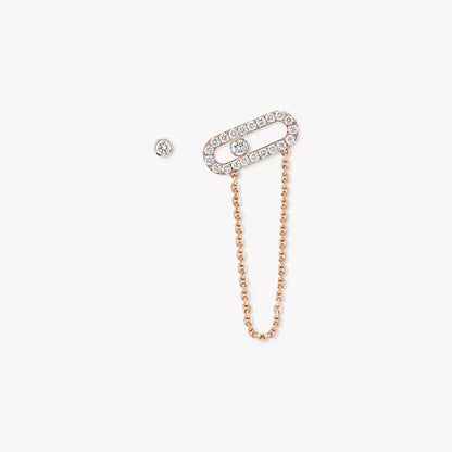 [Polaidi Jewelry]Move Uno Diamond Earrings