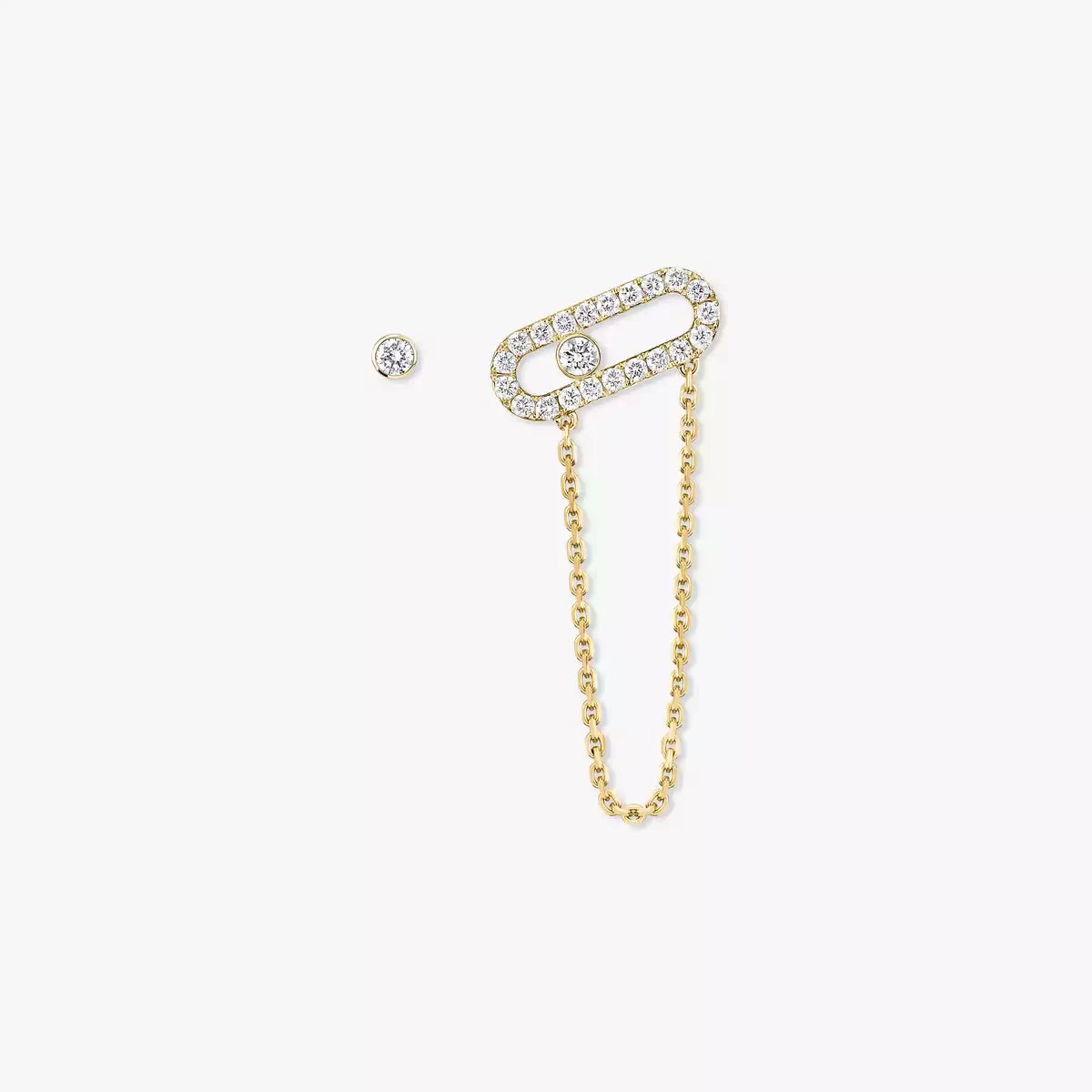 [Polaidi Jewelry]Move Uno Diamond Earrings