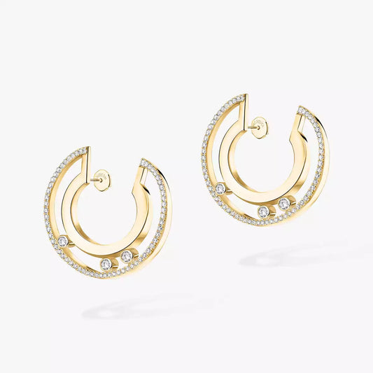 [Polaidi Jewelry] Move Romane Small Diamond Hoop Earrings