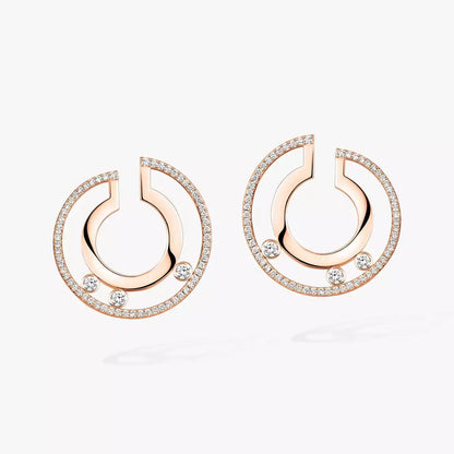 [Polaidi Jewelry] Move Romane Small Diamond Hoop Earrings