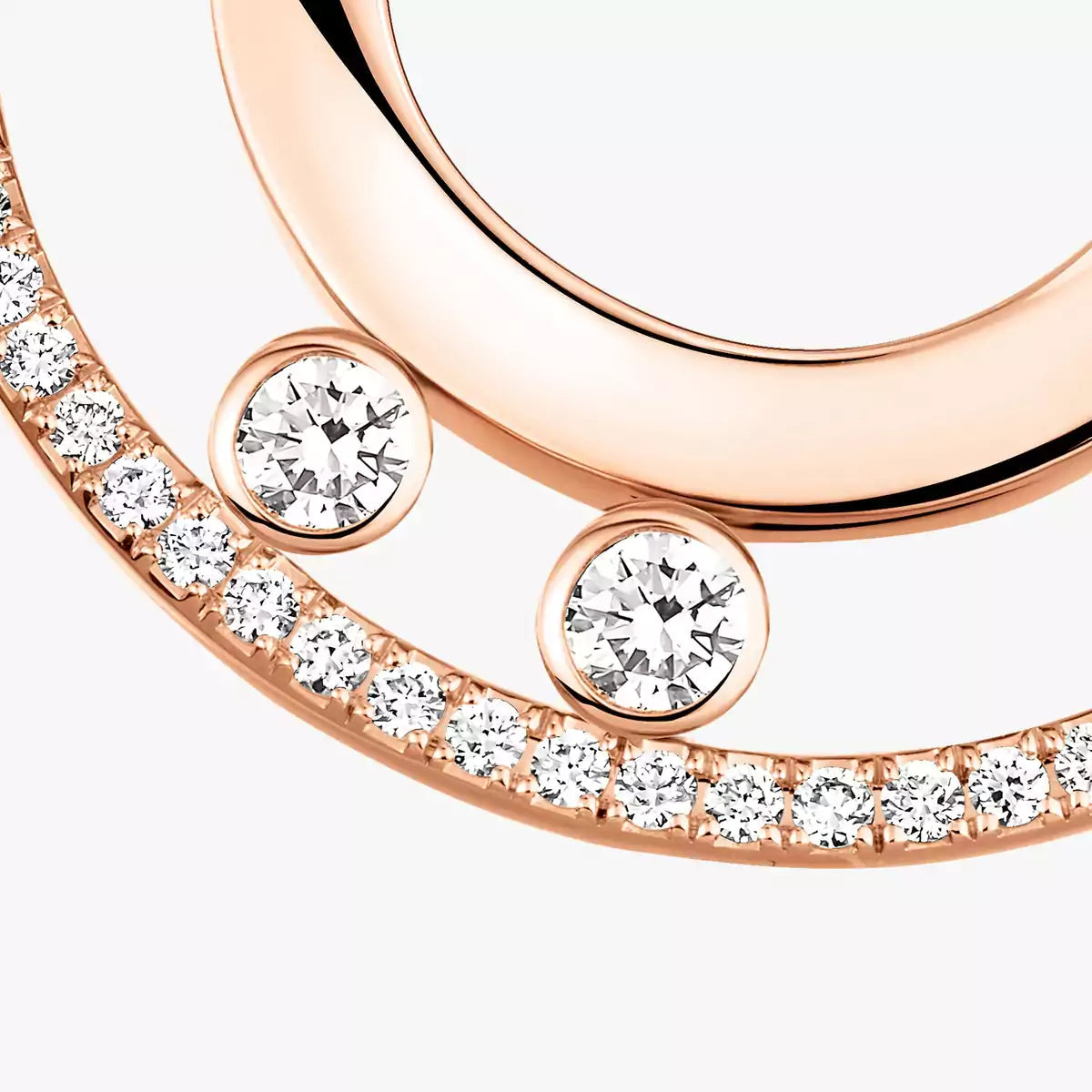 [Polaidi Jewelry]Move Romane Small Diamond Hoop Earrings