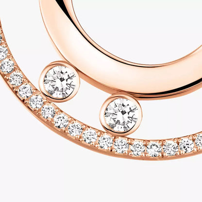 [Polaidi Jewelry]Move Romane Small Diamond Hoop Earrings
