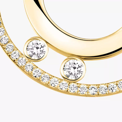 [Polaidi Jewelry]Move Romane Small Diamond Hoop Earrings