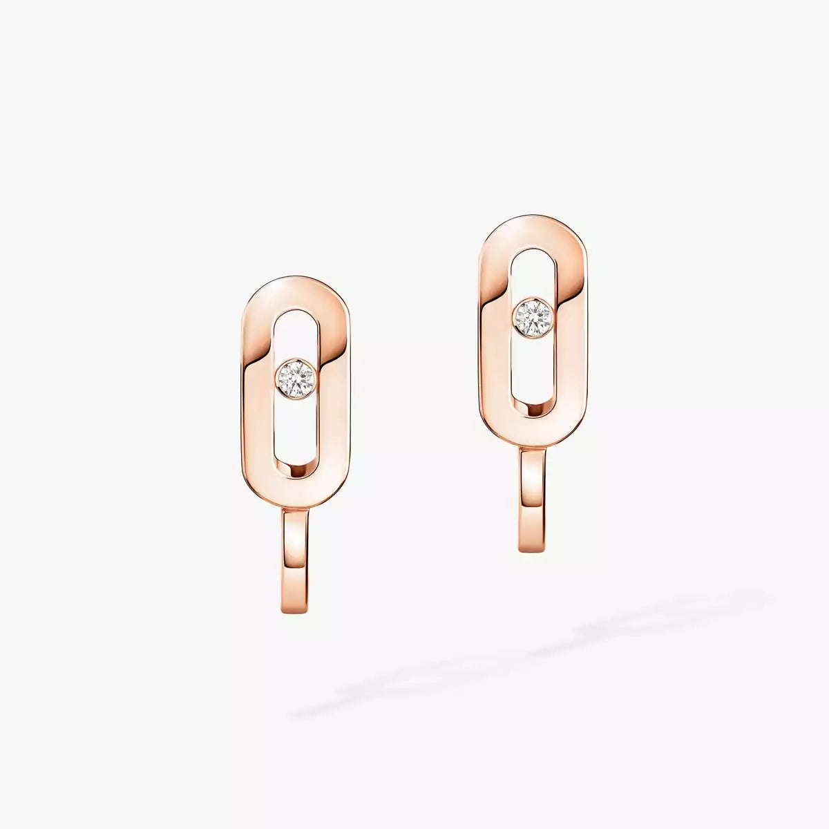 [Polaidi Jewelry]Diamond Mini Hoop Earrings Move Classique