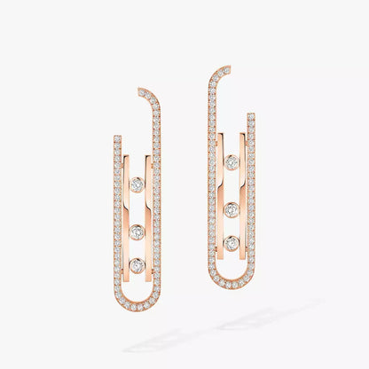 [Polaidi Jewelry]Diamond Pendant Earrings Move 10Th