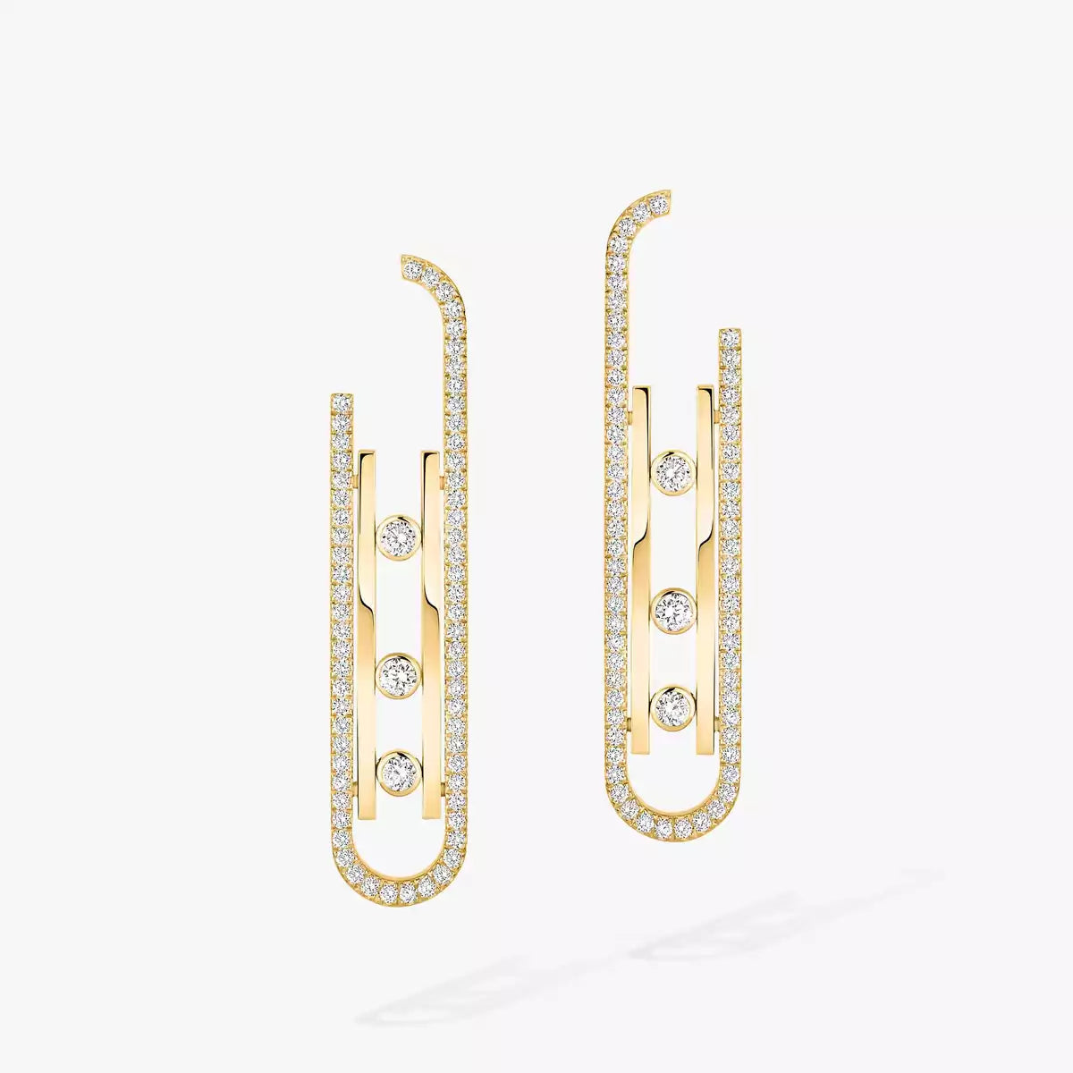 [Polaidi Jewelry]Diamond Pendant Earrings Move 10Th