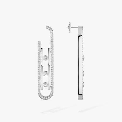 [Polaidi Jewelry]Diamond Pendant Earrings Move 10Th